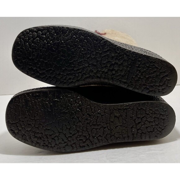 VINTAGE SNOWLAND SUEDE FAUX SHERPA FUR APRES SKI WEDGE BOOTS Size 9 MADE IN USA - Picture 5 of 16